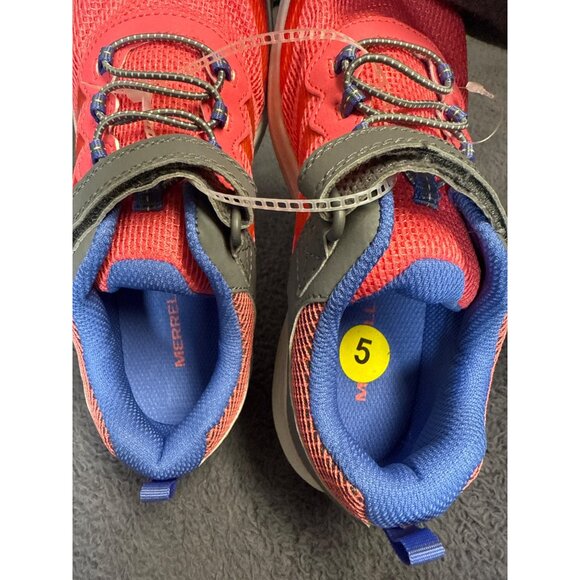 Merrell Nove 3 Kids Trail Running Shoes Youth Size 5M US Lava Big Kids Comfort - Picture 7 of 9